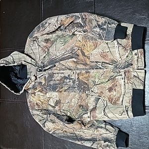 Youth Camo Hooded Jacket